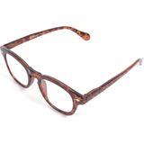 Benson Leesbril - modieus ontwerp - lichtgewicht - bruin/zwart montuur - sterkte 2.00