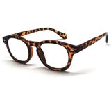 Benson Leesbril - modieus ontwerp - lichtgewicht - bruin/zwart montuur - sterkte 2.00