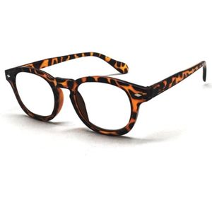 Benson Leesbril - modieus ontwerp - lichtgewicht - bruin/zwart montuur - sterkte 2.00