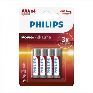 Philips Power Alkaline Batterijen - AAA - 4 stuks