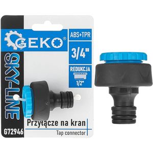 GEKO Tapconnector met reducer - Sterk en veelzijdig - Zwart en blauw