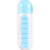 Benson Waterfles 600 ml met Pillendoos - 7 Vaks