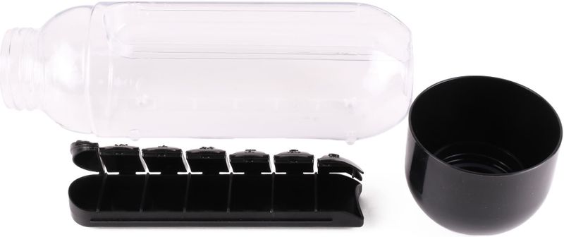 Benson Waterfles 600 ml met Pillendoos - 7 Vaks