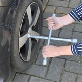 Proplus Kruissleutel 17-19-21-23 Mm Staal 36 X 36 Cm Zilver