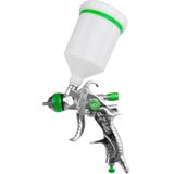 GEKO - HVLP Verfspuit - 1,4 mm Nozzle - 600 ml Reservoir - Aluminium Behuizing