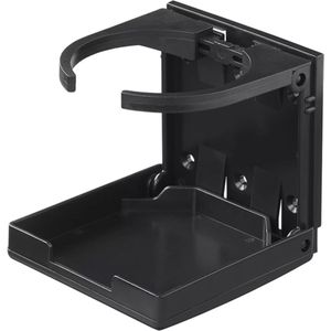 ProPlus - Verstelbare en Inklapbare Bekerhouder - Zwart - Compact Ontwerp