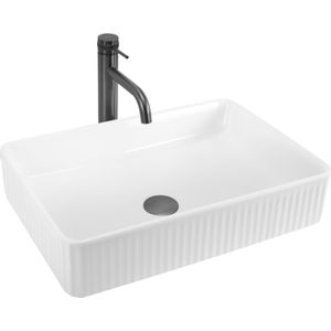 REA Wastafel - Opbouw - Modern design - Wit - Keramiek