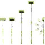 Pro Plus Wasborstel - 3D Borstel - Telescopische Steel - Uitschuifbaar van 1.19 t/m 2.03 meter