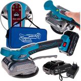 GEKO - Tegeltrilplaat - 21V - Touchbediening - 5-traps Kracht - Inclusief 2 Accu's