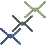 Benson Inklapbare pannenonderzetter - hittebestendig siliconen - ruimtebesparend - 20 cm - assorti kleuren
