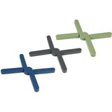 Benson Inklapbare pannenonderzetter - hittebestendig siliconen - ruimtebesparend - 20 cm - assorti kleuren