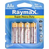 Raymax AA Batterijen - LR06 - Zink - 4 Stuks