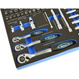 GEKO - Doppenset - 80-Delig - 1/4" en 1/2" - 6-Punts Ontwerp