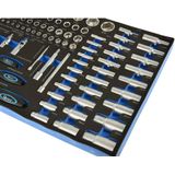 GEKO - Doppenset - 80-Delig - 1/4" en 1/2" - 6-Punts Ontwerp