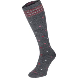 Sockwell Compressiesok Dames Full Heart Grijs Stretch