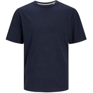 Jack & jones jprcc soft linen blend ss tee t-shirt blauw