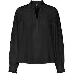 Vero moda vmdafne ls top wvn blouse zwart