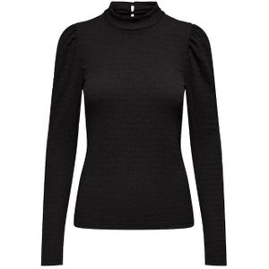 Only onlmadelina l/s puff top cc j blouse zwart
