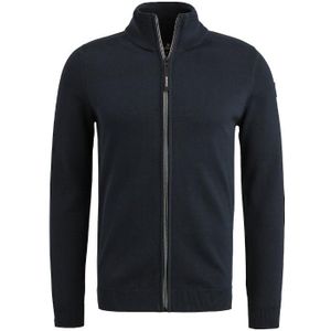 Vanguard zip jacket cotton modal vest blauw