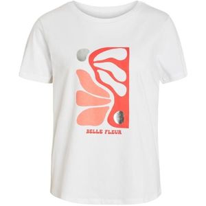 Vila viamur s/s t-shirt #5 blouse wit