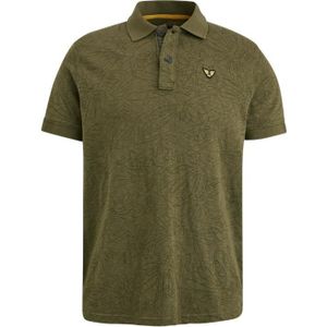 Pme short sleeve polo slub jersey t-shirt groen