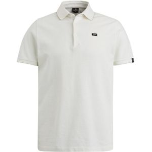 Vanguard short sleeve polo pique waffl t-shirt wit