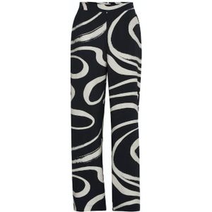 B.young byibine aop pants 2 - broek zwart