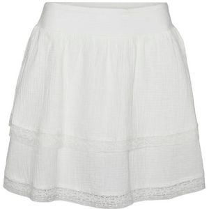 Vero moda vmnatali hw short lace skirt jurk wit