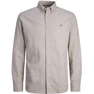 Jack & jones jprblusummer shield shirt l/s overhemd bruin