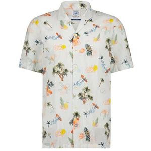 A fish named fred shirt ss tropical broek wit