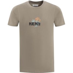 Pure path floral chest print t-shirt t-shirt wit