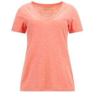 Guess ss vn slubby tee t-shirt oranje