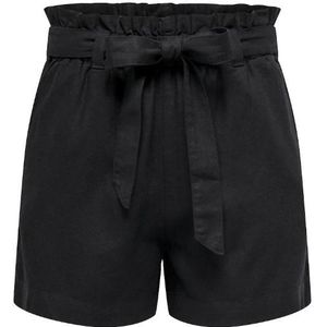 Jacqueline de yong jdysay mw linen shorts wvn no broek zwart