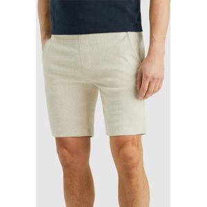 Cast iron chino shorts waffle structure broek wit