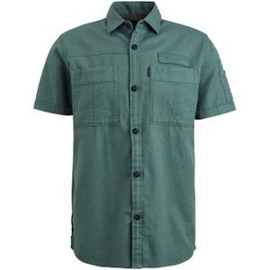 Pme short sleeve shirt ctn slub overhemd blauw