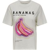 Only onlblinis life s/s fruit top t-shirt wit