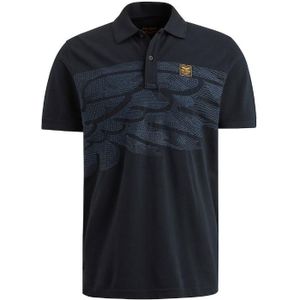 Pme short sleeve polo pique embro t-shirt blauw