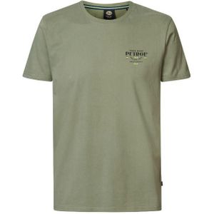 Petrol men t-shirt ss classic print t-shirt groen