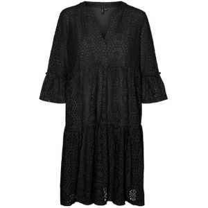 Vero moda vmhoney lulu lace 3/4 tunic w jurk zwart