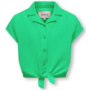 Kids only kogthyra capsleeve knot shirt blouse groen