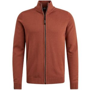 Vanguard zip jacket cotton modal vest bruin