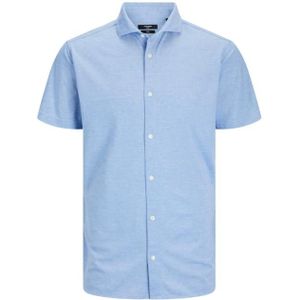 Jack & jones jprblarian pique shirt s/s overhemd blauw
