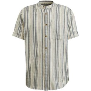 Cast iron short sleeve shirt stripe str overhemd blauw