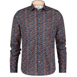 A fish named fred shirt cadillac overhemd blauw