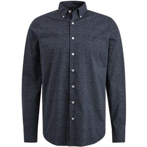 Vanguard long sleeve shirt print on po overhemd blauw