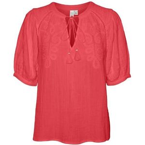 Vero moda vmkisy 2/4 sleeve blouse wvn blouse rood