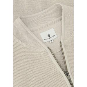 State of art cardigan plain mouli vest wit