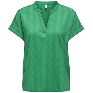 Only onldia s/s v-neck top cs jrs blouse groen