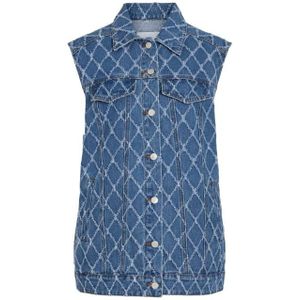 Vila viclay oversize waistcoat mbd blauw