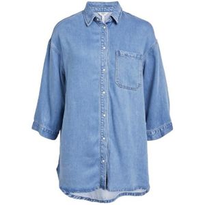 Object objframe 3/4 loose shirt 132 blouse blauw